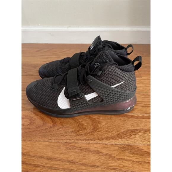Nike Mens Air Force Max II AV6243-002 Black/White-Black Size 8 Clean Casual - Picture 4 of 12